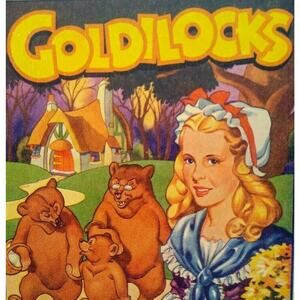 Goldilocks And The Three Bears Theatre Show Mini Print 1930's Original Fantasy